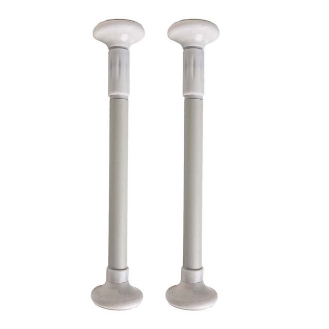 Support Réglable en Acier Inoxydable pour Évier de Cuisine 35-50cm Blanc