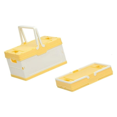 YIEMEEN Sturdy Plastic Folding Case Space Saving Design Home Use Camping Gear Storage