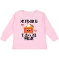 thumbnail image 3 of Inktastic Thanksgiving Thankful Family Boys or Girls Long Sleeve Toddler T-Shirt, 3 of 5