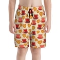 thumbnail image 2 of Cauagu Cups of Tea Print Swim Trunks for Men,Youth Boys Swim Shorts Compression Liner Beach Shorts Boys' Swimming Shorts 7-20 Years Bathing Suit-Small, 2 of 7