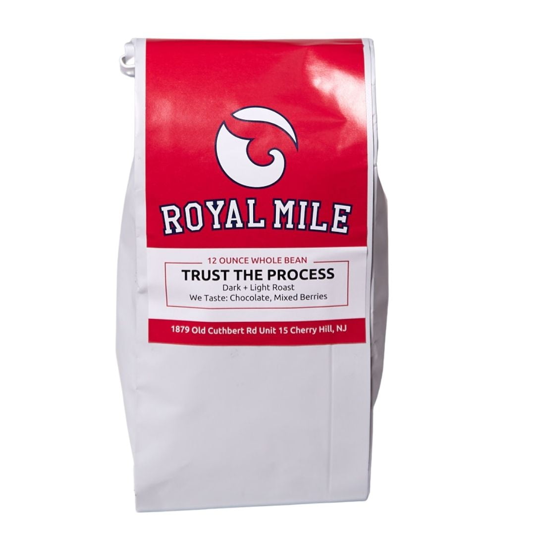 Royal Mile Coffee - Trust the Process, Whole Bean, Dark Light Roast, 12oz