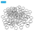 thumbnail image 3 of Unique Bargains , 0.55 x 0.39' Fishing Split Rings Fishing Swivel Stainless Steel Rings with Double Flattened Connectors,100 PACK, 3 of 6