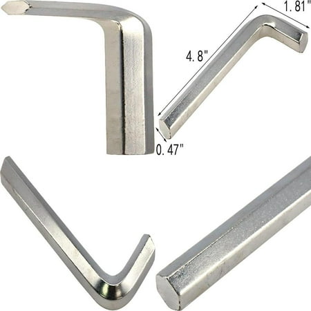 

14mm Metric Hex Key Wrench Black L-shape Flat Head Hexagonal Wrench Repairing Tool