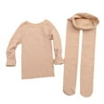thumbnail image 3 of Children's White Dance Base Shirt Practice Dancing Inner Fleshy Base Shirt Tight Girls' Dance Performance Clothes, 3 of 3