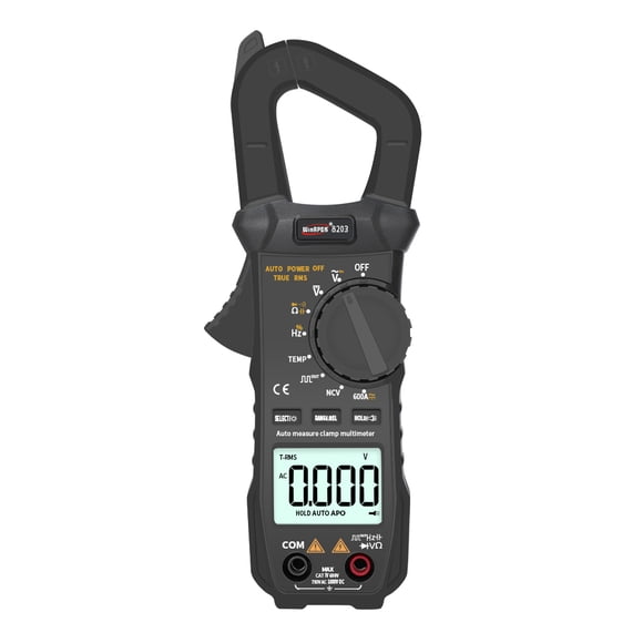 WinAPEX Portable Pocket Multimeter 6000 Counts True RMS Digital Clamp Meter with Square Output