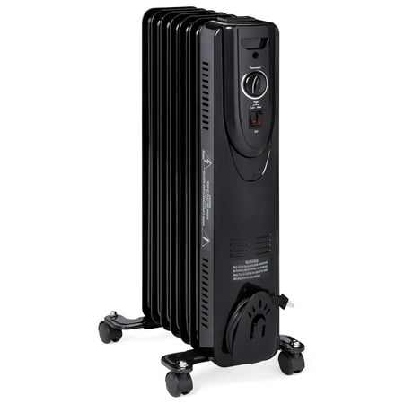 Best Choice Products 1500W Home Portable Electric Energy-Efficient Radiator Heater w/ Adjustable Thermostat, Safety Shut-Off, 3 Heat Settings - (Best Heater For Tailgating)