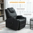 thumbnail image 4 of HOMCOM PU Leather Massage Recliner Chair with 360 Degree Swivel Seat, 4 of 10
