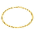 thumbnail image 2 of Nuragold 10K Real Yellow Gold Solid Miami Cuban Link Chain Bracelet 7"-9" (2.7mm-10mm) Italian Jewelry for Men & Women, 2 of 22