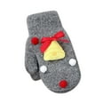 thumbnail image 3 of QIUOMBBP Women's Christmas Gifts Thickened Knit Warm Gloves Cute Xmas Outfits Gray, 3 of 4