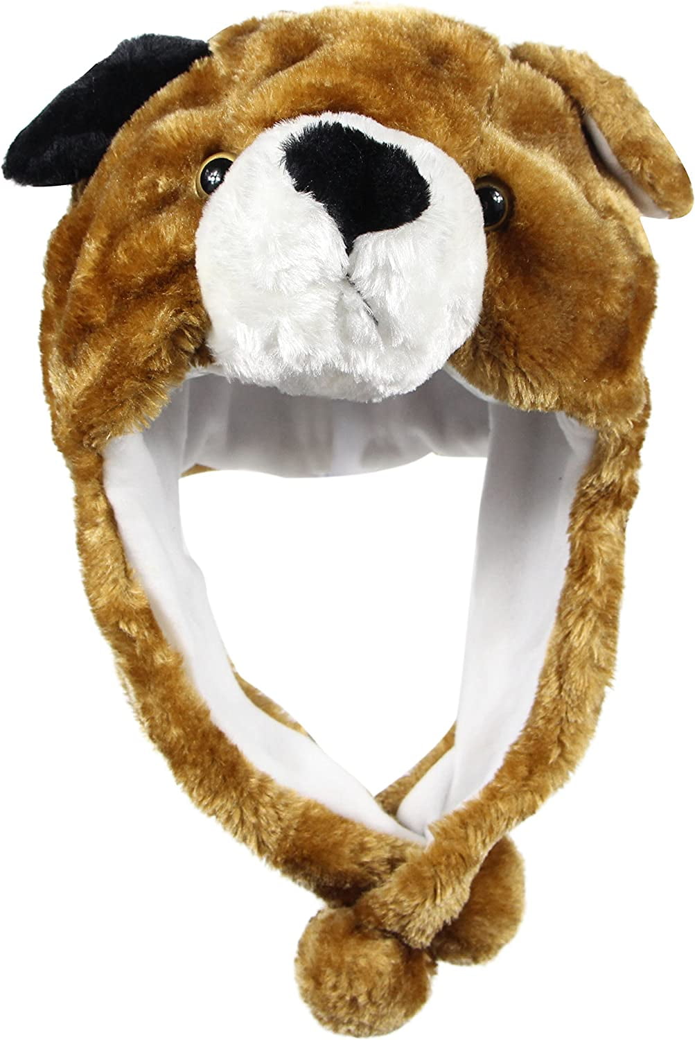 I FAMURAY Plush Fun Animal Hats One Size Cap Polyester with Fleece Lining - I FAMURAY Plush Fun Animal Hats One Size Cap Polyester with Fleece Lining -