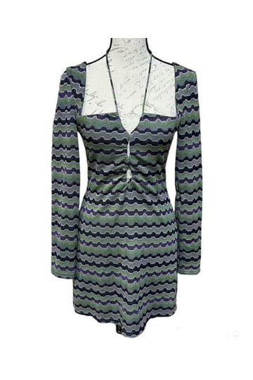 knee length dresses for ladies ZARA. Long, mottled gray ribbed dress. TS – Hibuy market main image 1