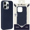 thumbnail image 3 of Designed for Apple iPhone 14 Pro Max Vintage PU Leather [Magnetic Circle] Compatible with MagSafe Soft TPU Bumper Hard PC Hybird Phone Case Cover [Blue], 3 of 4
