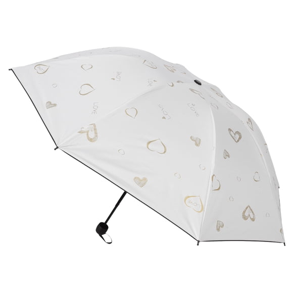 Tineasur Compact Travel Umbrella with UV , Lightweight, Windproof, Stylish White Design for Men and Women