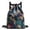 A, variant on Drawstring Backpack, Lightweight Storage Bag with Shoulder Straps Front Pocket Leaf Print Casual Sports Gym Travel Daily Use
