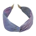 thumbnail image 4 of Unique Bargains 1 Pc Wide Tie Printed Headbands for Women Purple, 4 of 6