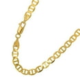 thumbnail image 3 of JewelStop 10k Solid Yellow Gold 4.5 mm Mariner Chain Petite Bracelet, Lobster Claw Clasp - 7", 3 of 7
