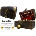 thumbnail image 7 of Galdor's Guild Mimic Chest Dice Storage Box | DnD Lockable Vault | Gift for Dungeons & Dragons Players, Dungeon Master/DM or RPG Gaming | D & D Holder Case | Holds 4 Sets of Polyhedral Dice or 28 Die, 7 of 7