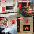 thumbnail image 5 of XEENSO 2 Pack 40x40" Emergency Fire Blanket, 100% Flame Retardant Fiberglass for Kitchen, Home & Outdoor Survival, Suppression Fire Retardant Blanket, 5 of 8