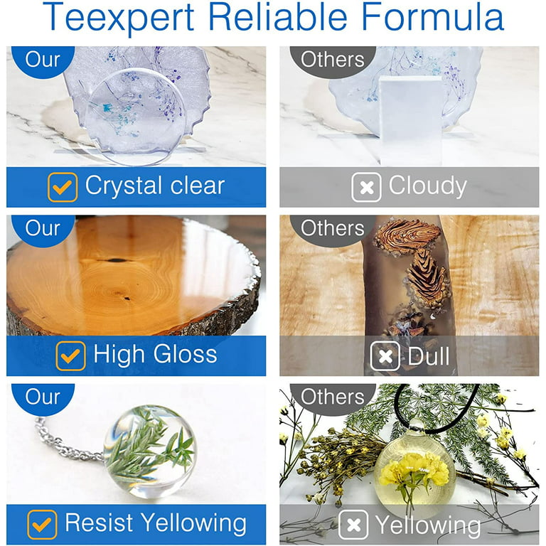 Teexpert Quick Dry Epoxy Resin 4 Hours Demold 8 Hours Fast Curing
