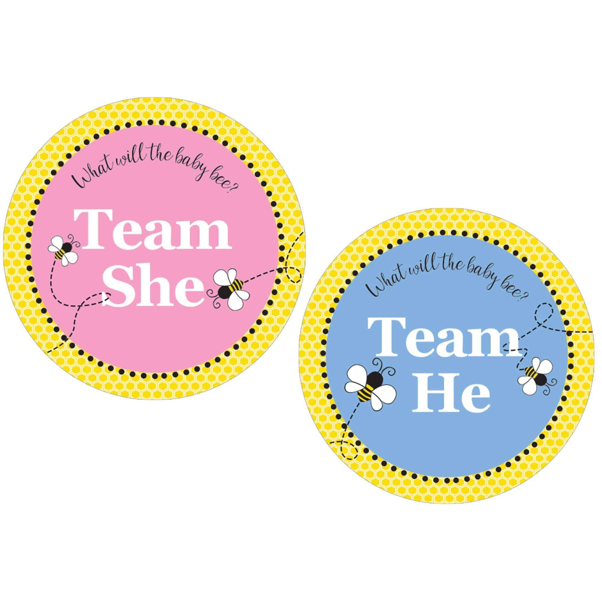 Team Girl What Will It Bee Baby Shower Team Blue Team He Bumble Bee Gender Reveal Party Stickers Team Boy Team Pink Team She Stickers Paper Party Supplies Pmgroup Pwr Edu Pl