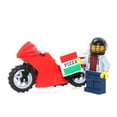 thumbnail image 2 of LEGO City Minifigure - Pizza Delivery Guy ð on Motorcycle (Limited Edition) LEGO -, 2 of 3