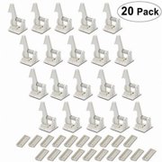 cabinet locks child safety latches - 20 pack vmaisi baby proofing cabinets drawers lock - upgraded stronger adhesive easy installation - no drilling