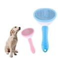 thumbnail image 3 of Self-Cleaning Pet Deshedding Brush – One-Touch Cleaning, Adjustable Rounded Needles, Non-Slip Grip, 3 of 8