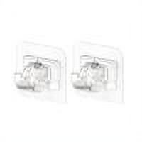 2 uds ganchos de abrazadera para barra de cortina gancho de pared impermeable sin perforaciones para muebles (B)