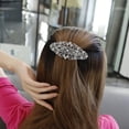 thumbnail image 3 of Flower Hair Clip, Retro Style Stylish Unique Headwear Clasp Slides Hair Barrette, 3 of 9