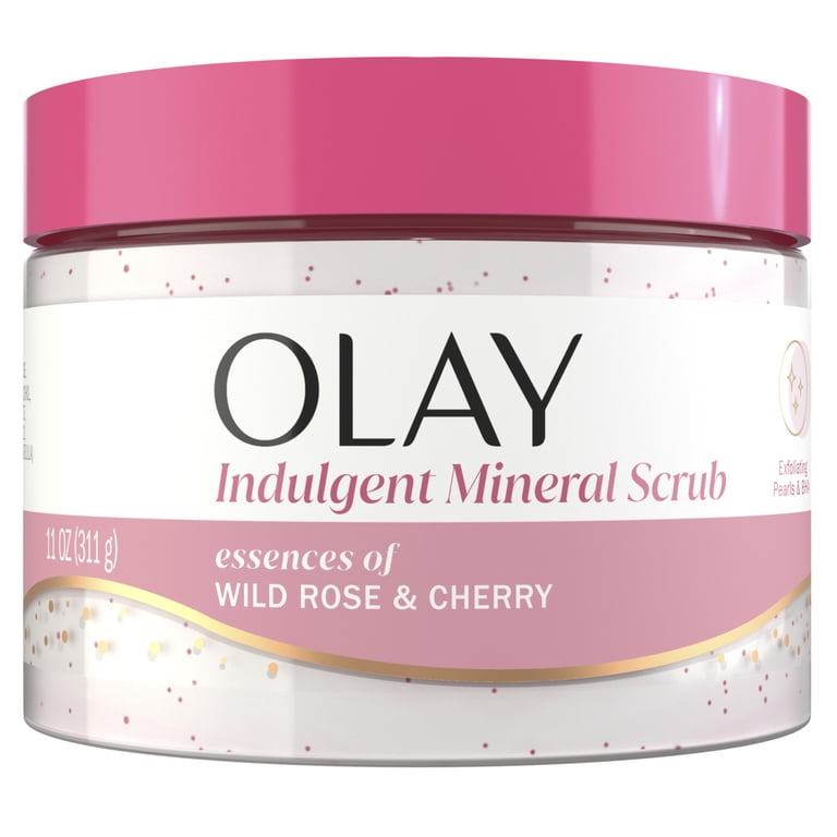 Olay Indulgent Mineral Scrub, Wild Rose & Cherry, 11 oz photo 6