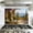 Color 1, variant on Kitchen Backsplash Peel and Stick Wall Mural Mediterranean Coastal View Blue Shutters Lemon Tree Removable Mural 35.4"W x 23.6"H, Oil Proof Vinyl Wallpaper for Fireplace & Behind Stove