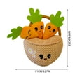 thumbnail image 3 of Dog Squeak Toys,Dog Toys,Pet Teething,Plush Self-Entertainment,Dog And Vocal Products,Interactive to Keep Them Busy Best Birthday Gift(Carrot C), 3 of 6