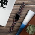 thumbnail image 3 of Red Raiders HD Scattered Logo Unisex Watch Band for Apple Watch, 38/40/41mm(42mm Series 10) Short by Affinity Bands, 3 of 3