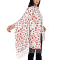 thumbnail image 4 of Fotbe fox gnomes and hearts Print Womens Fall Winter Scarf Tassel Soft Warm Blanket Scarves Womens Shawl Wraps, 4 of 8
