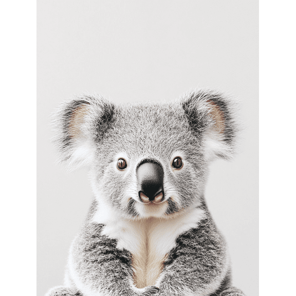Adorable Koala Canvas Print/Wall Art， Suitable for Living Room， Bedroom， Nursery， Office， and Gallery Wall Decor.