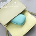 thumbnail image 3 of WRITWAA 2Pcs Portable Organizer Wheat Straw Beige Double Layer for Adults, 3 of 5