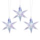 thumbnail image 1 of Estrella De 6 Puntas Estrella Hexagonal Colgante Iridiscente Para Decoración De Fiesta De Cumpleaños De Boda 3 Uds Adornos Guardurnaity HA036198-00, 1 of 6