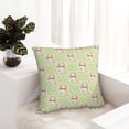 thumbnail image 6 of Yiaed Rabbit With Tie Print Pillow Covers Super Soft Decorative Square Throw Pillow Covers Case Cushion Covers for Sofa Couch Bedroom Car Decor（No pillow core）-20"x20", 6 of 7
