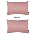 thumbnail image 2 of Farmhouse Set of 2 Decorative Throw Pillow Solid Color 12" x 20" Light Pink Lumbar for Couch, Bedding, 2 of 3