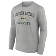 thumbnail image 2 of Men's Gray Northern Arizona Lumberjacks Campus Long Sleeve T-Shirt, 2 of 3