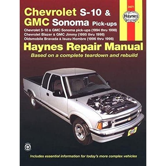 Pre-Owned Haynes Chevrolet S-10 and GMC Sonoma Pickups: 1994 Thru 1998 (Paperback) 1563923394 9781563923395