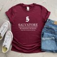 thumbnail image 3 of Camiseta de la serie de TV de la Escuela de embarque de salvadore, camisetas de los diarios de vampiro de TVD, camiseta de S. P. P. M., camiseta de S. P. M., camiseta de D. M., camiseta mística de las, 3 of 5