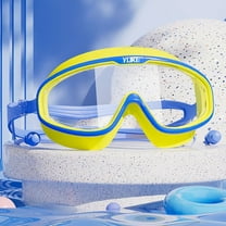 Frwgonr Kids Swim Goggles UV Protection Anti-Fog Pool Water Swimming Goggles for Boys Girls Youth Toddler Yellow, Size 2T-13