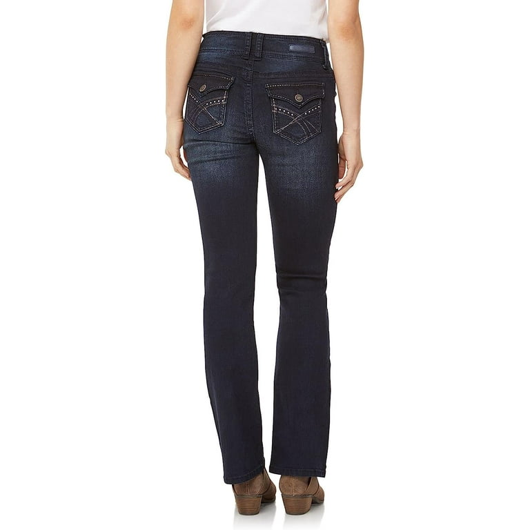 WallFlower Luscious Curvy Bootcut Jeans - Mid-Rise Insta Stretch Denim For Women | Petite Plus Size