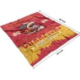 thumbnail image 5 of Kansas Red City Blanket Gifts 50x60 inches Soft Lightweight Flannel Champions Throw Blanket for Men Women Classic Football Team Color Blankets for Sofa Bed Bedroom Living Room, 5 of 5