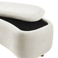 thumbnail image 5 of New Pacific Direct Leony Chenille Storage Bench in Seneca Beige, 5 of 11