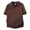 Coffee, variant on Men's Solid Waffle Textured Knit Notch Collar Short Sleeve Polo Shirt, V Open Neck Relaxed Fit Stretch Quick Dry Breathable Polyester Knit Top