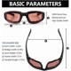 thumbnail image 4 of 3 Pair Motorcycle Riding Glasses Padding Goggles Uv Protection Dustproof Windproof Motorcycle Sunglasses For Outdoor Actives, 4 of 4