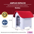 thumbnail image 4 of Casa Para Mascotas Q PERRON Modelo City Color Rojo, 4 of 6