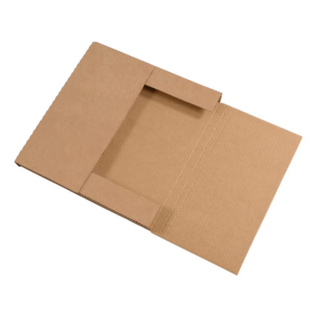 AVIDITI Cajas para correo de cartón corrugado de fácil plegado, 12 1/2 pulgadas de largo x 12 1/2 pulgadas de ancho x 1 pulgada de alto, paquete de 50 | A prueba de aplastamiento para envío por correo
